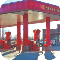 sheetz store exterior pumps