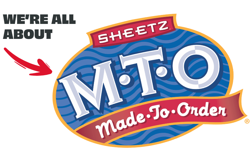 Sheetz MTO sticker on a white background