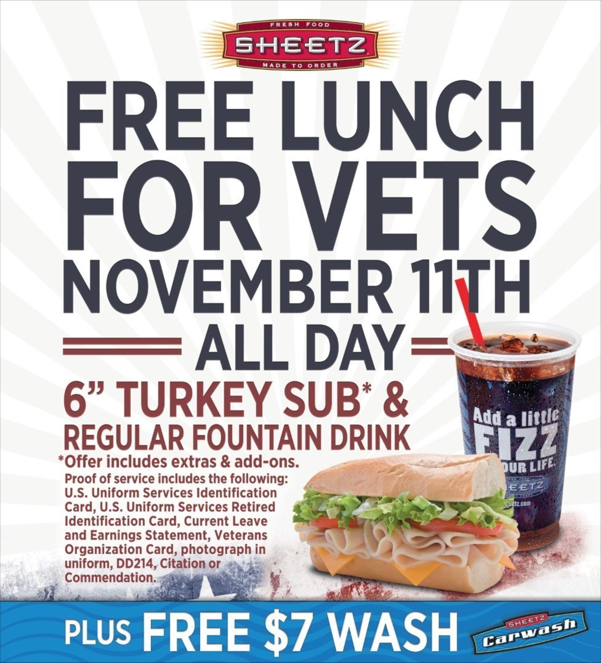 veteran free meal day