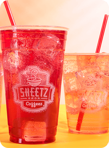 refreshers on a colorful background