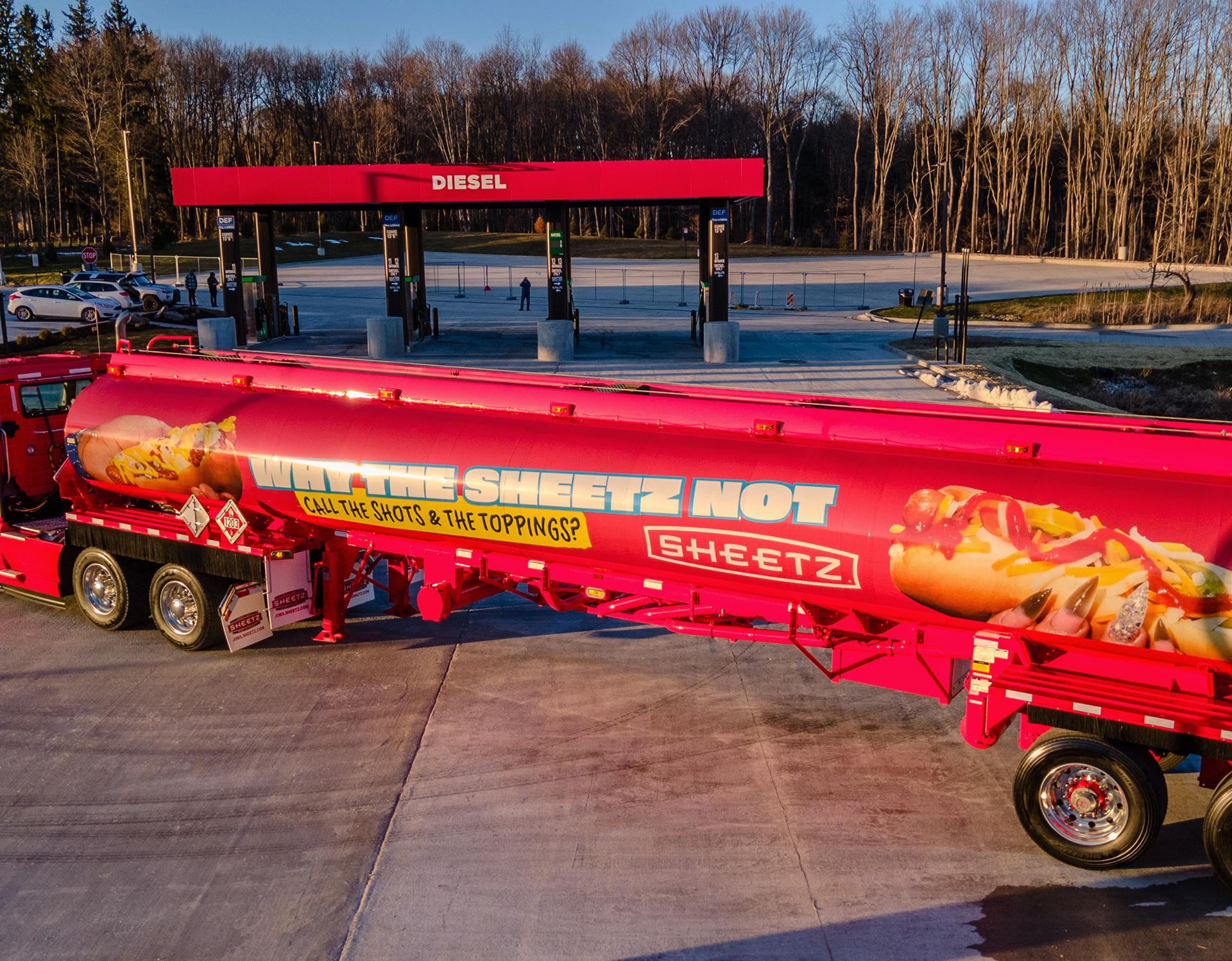 truck tank fuel gas sheetz fleet pumps diesel